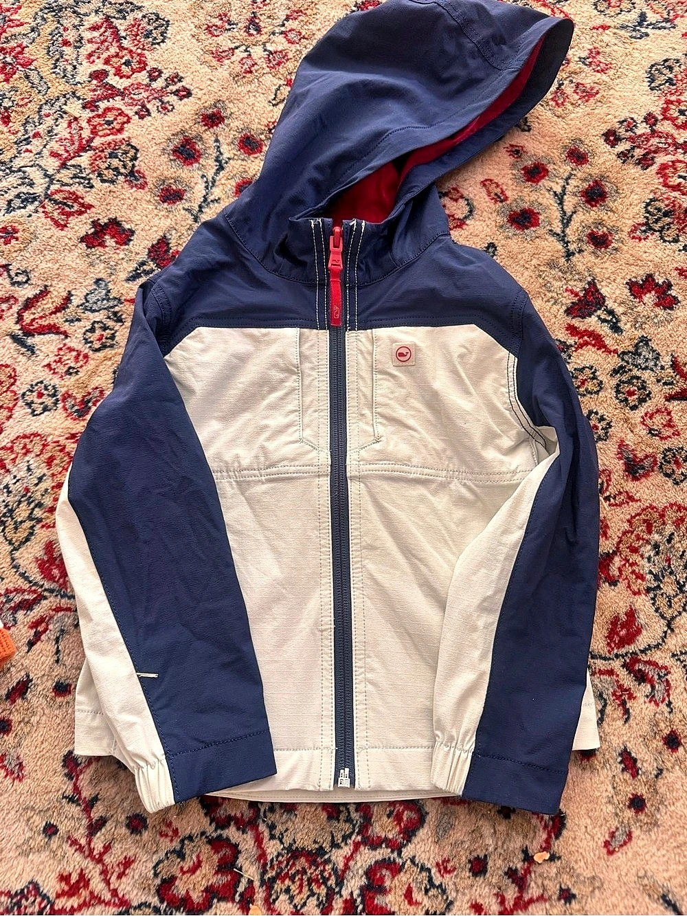 Vineyard Vines Kids Color Block Hooded Jacket Size 4T